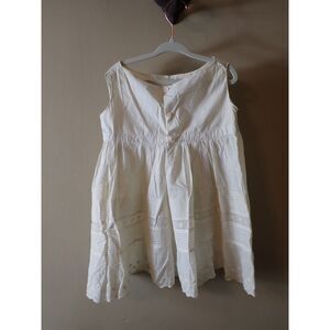 Baby Dress Hand Sewn Vintage First Baptism Dress White Lace Summer Toddler